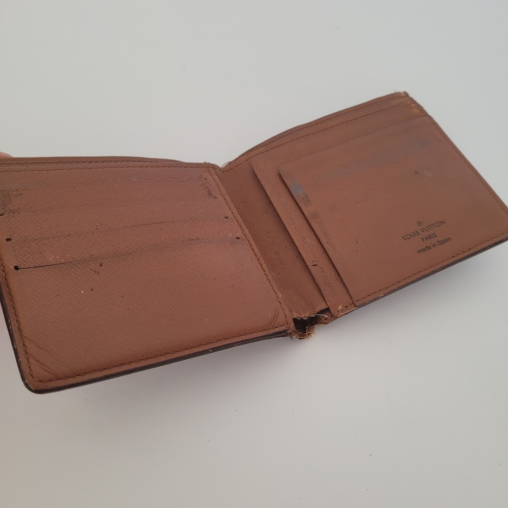 Louis Vuitton Monogram Bifold Wallet Brown Canvas Vintage M61665 - Picture 3 of 14